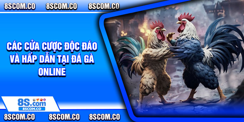 Các cửa cược độc đáo và hấp dẫn tại đá gà online